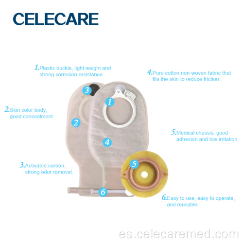 Bolsas de colostomía celecare estoma colostomía bolsa desechable